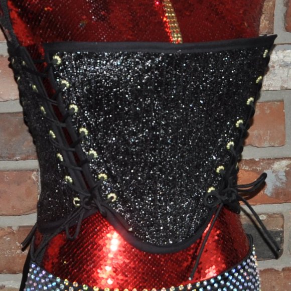 HANDMADE ONE OF A KIND CORSET- reversible - Picture 6 of 9